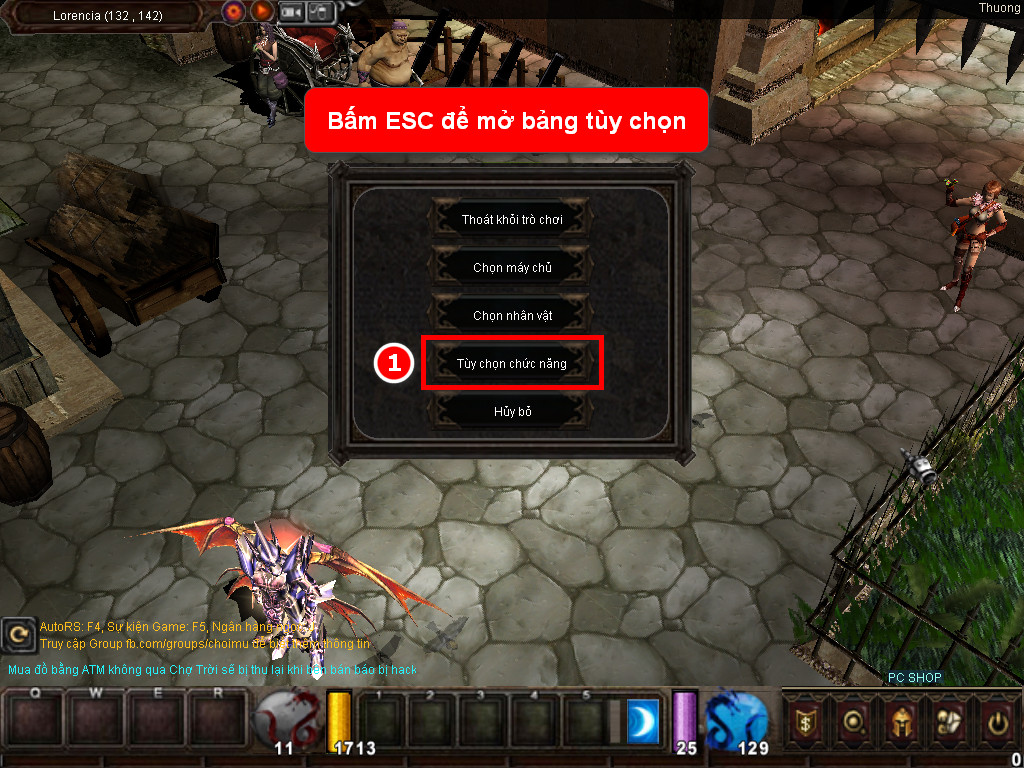 Chức năng chính của Game MU Bảo Châu